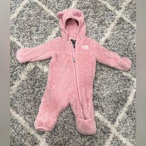 The North Face - Baby Girl's Baby Bear Fleece Coverall - Size 3-6M - Pink